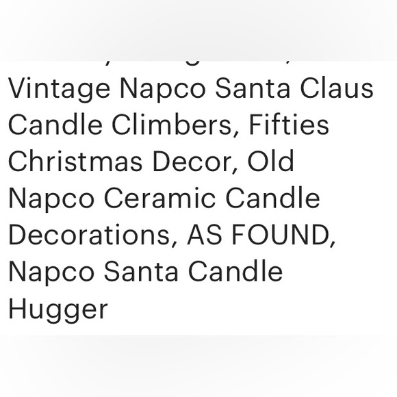 RARE! Vintage 1957’s NAPCO Japan Kitsch Santa’s candle climber  figurines! - Picture 15 of 16